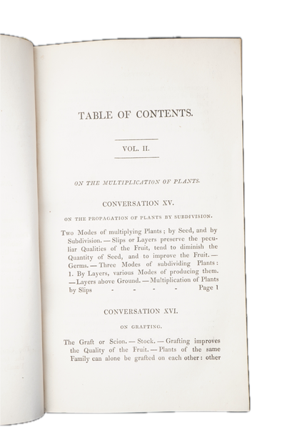 1832 Jane Marcet Conversations on Vegetable Physiology 2 Vol Set