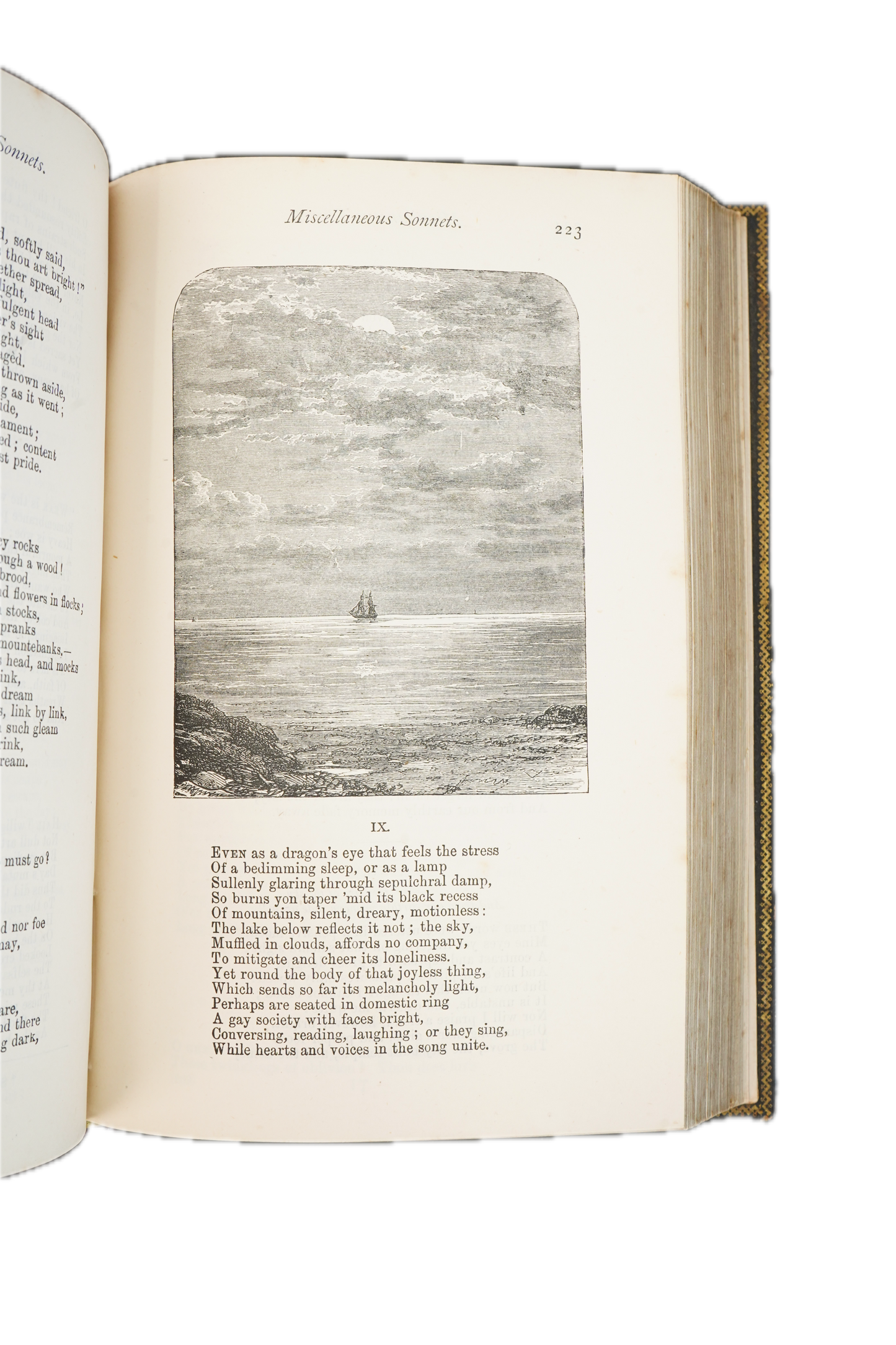 1871 Wordsworth Poetical Works Mauchline Binding