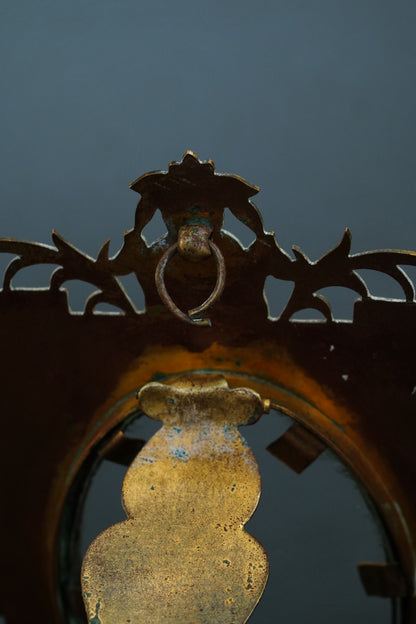 Antique Aesthetic Movement Brass Picture Frame