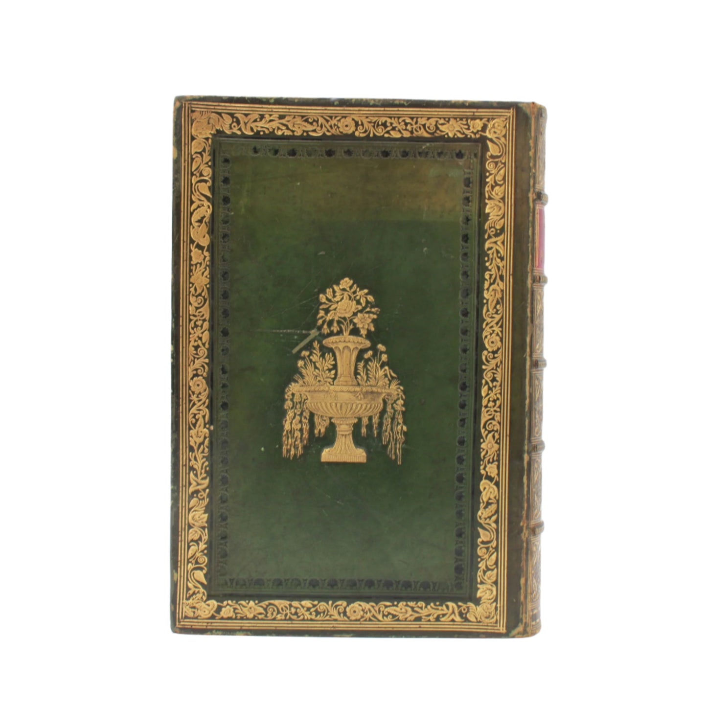 1845 "The Sports and Pastimes of the People of England" Green Full Leather Custom Binding Book