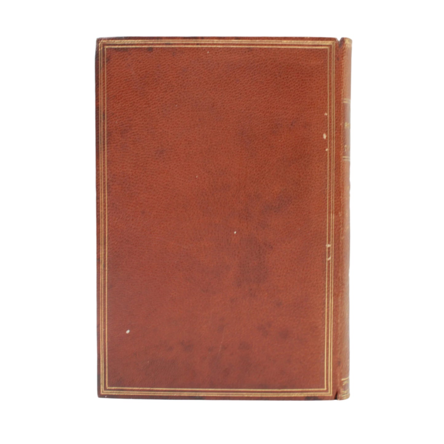 1839 "The Roman Poets of the Republic" Brown Full Leather Book