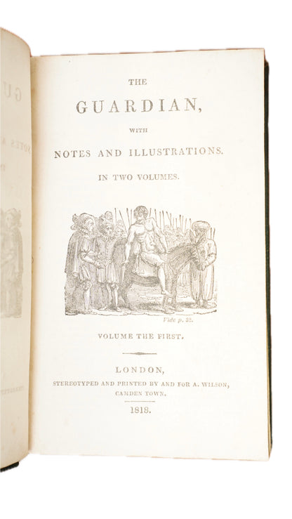 The Guardian Steele Addison 2 Volume Set 1818 Green Morocco