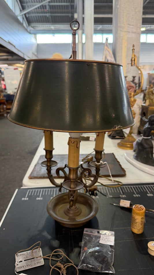 Vintage French Louis XVI Style Bouillotte Lamp