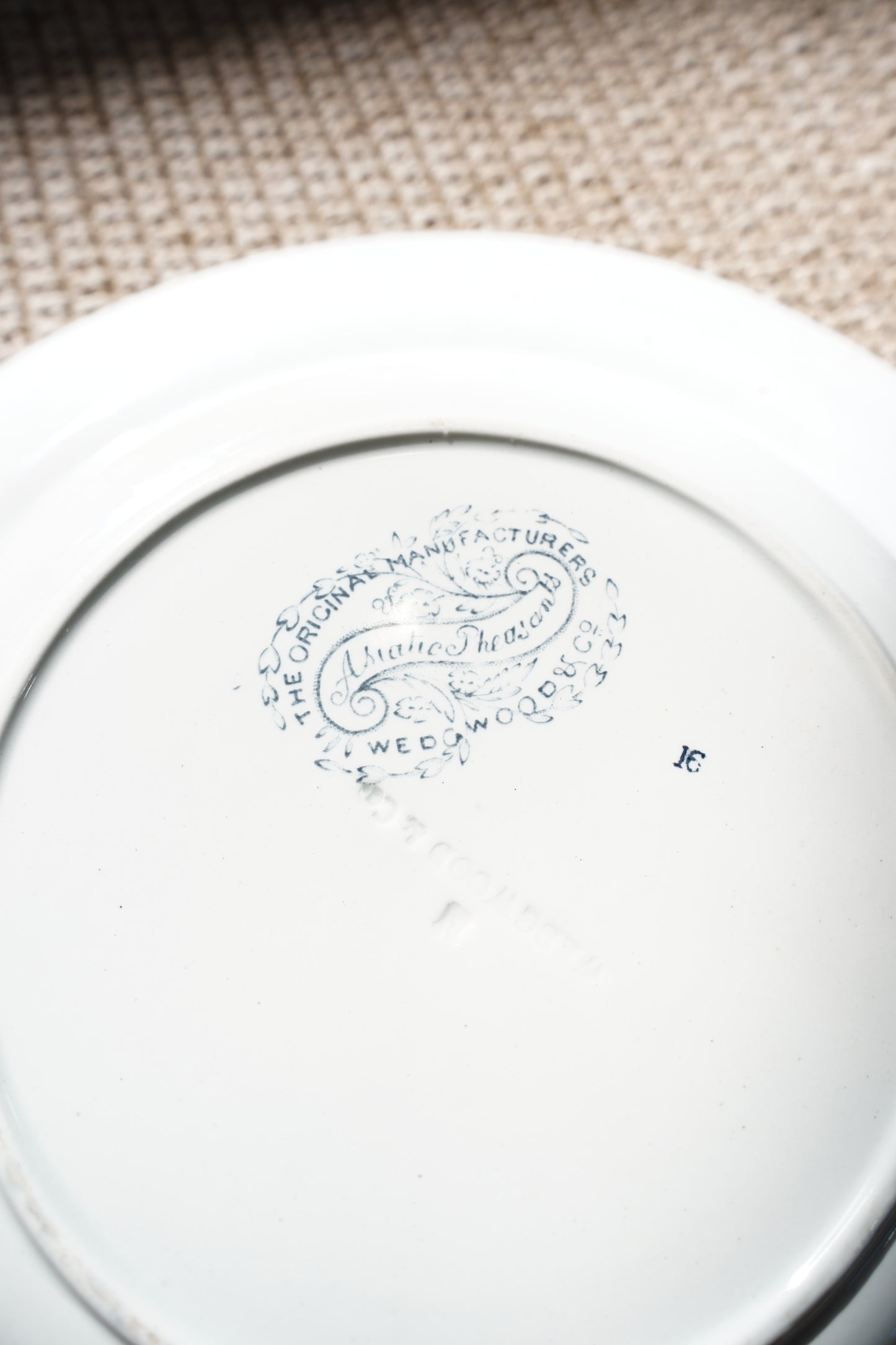 Antique Asiatic Pheasant Soup Plate, Wedgwood & Co.
