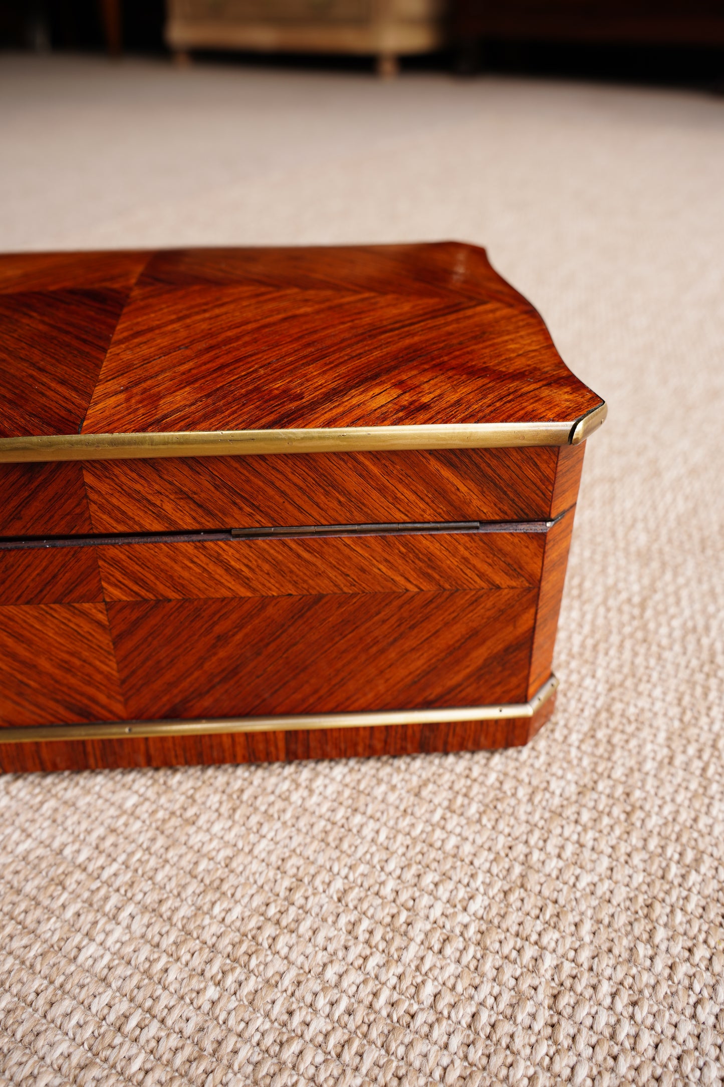Antique Napoleon III Rosewood Jewelry Box