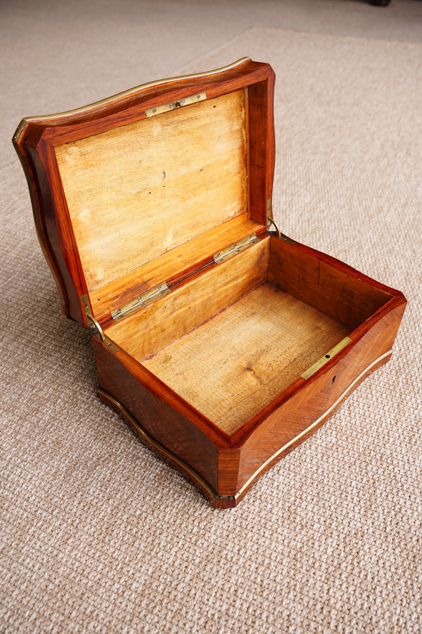 Antique Napoleon III Rosewood Jewelry Box