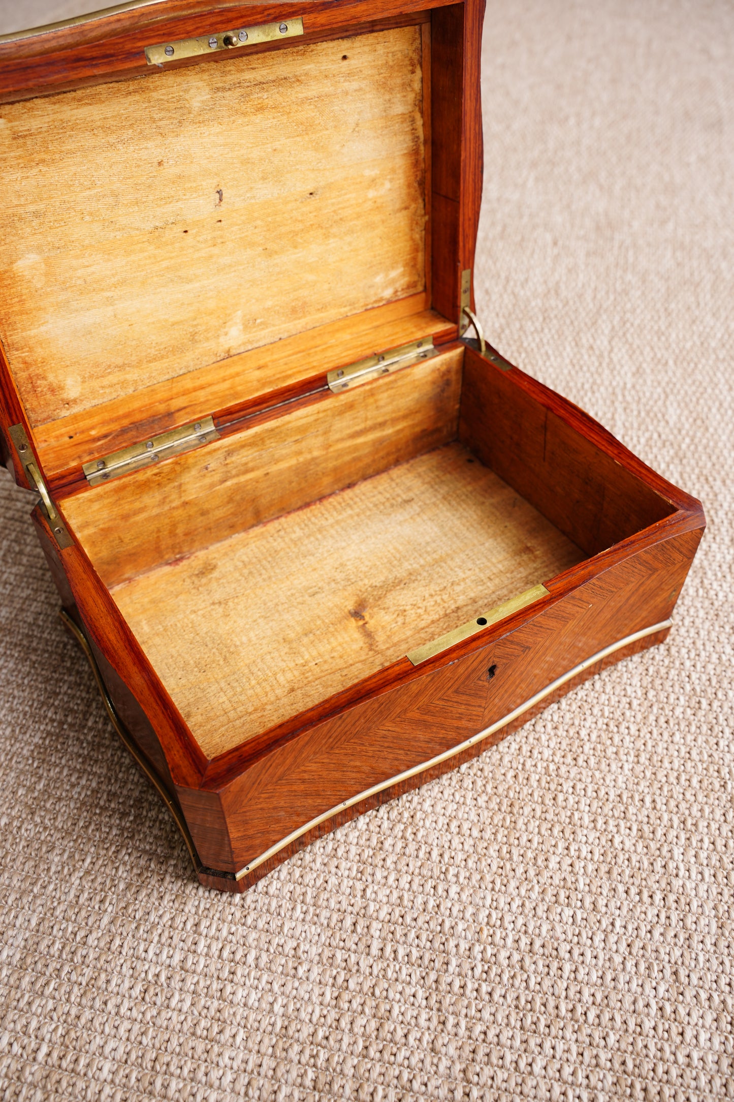 Antique Napoleon III Rosewood Jewelry Box