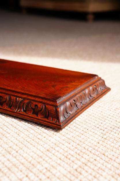 Antique Carved Oak Display Riser