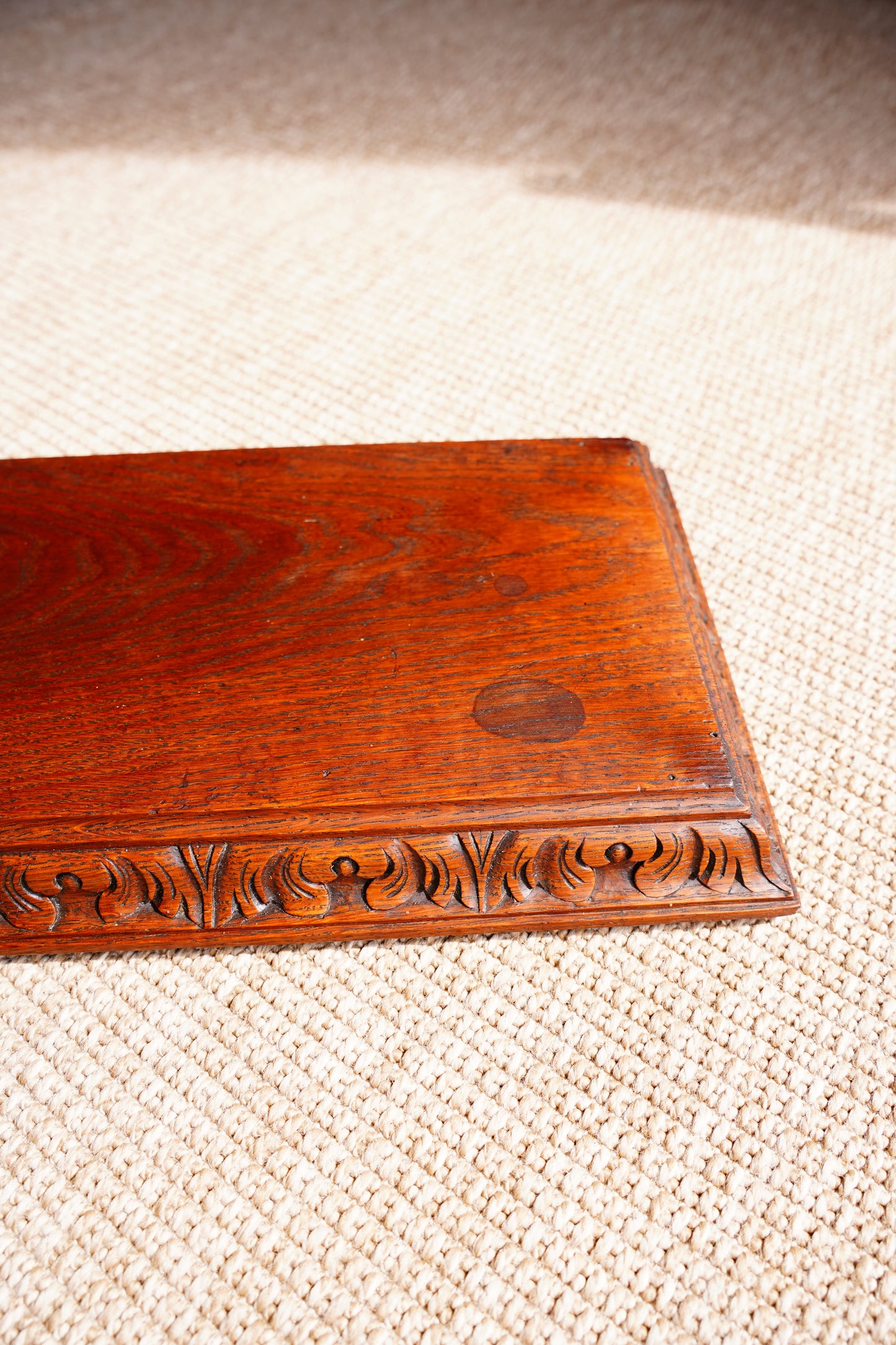 Antique Carved Oak Display Riser