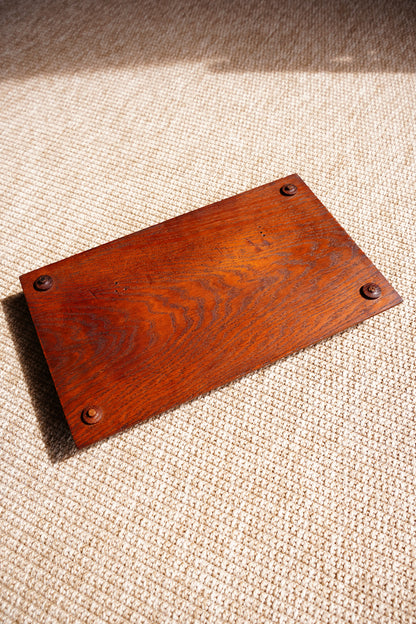 Antique Carved Oak Display Riser