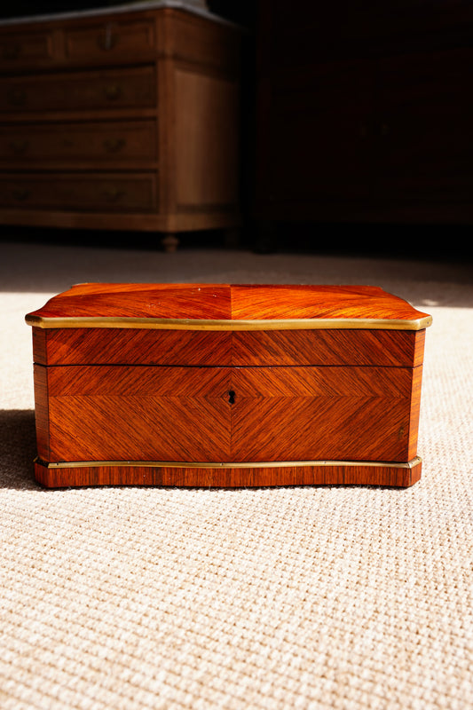 Antique Napoleon III Rosewood Jewelry Box