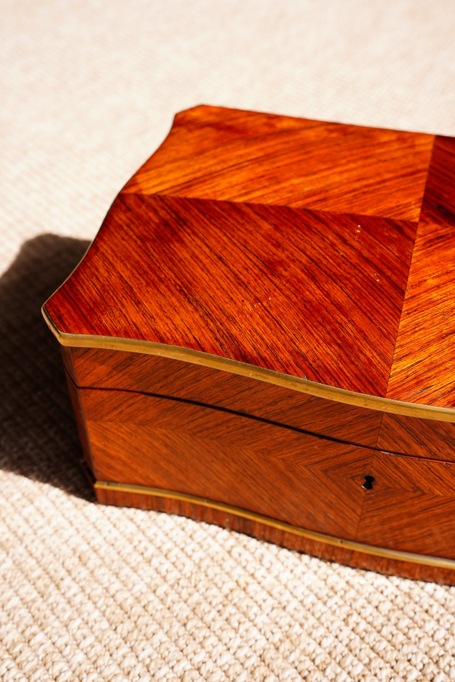 Antique Napoleon III Rosewood Jewelry Box