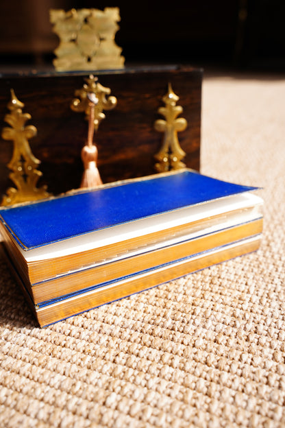 Antique Rosewood Spring Opening Stationery Box