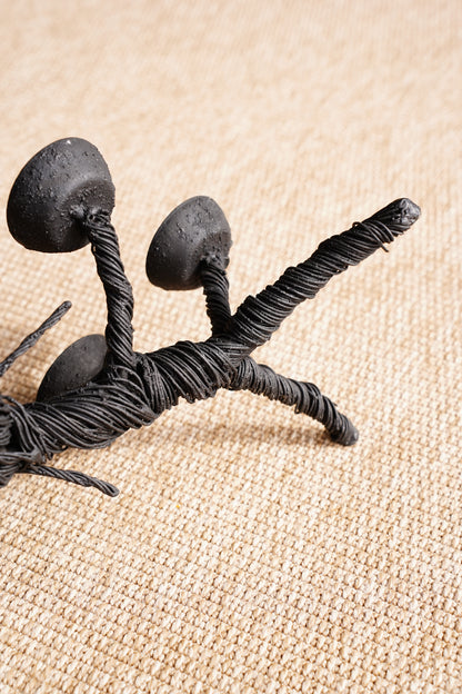 Black Sculptural Candelabra