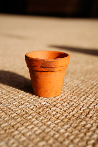 Vintage Terracotta Mini Planter Pot