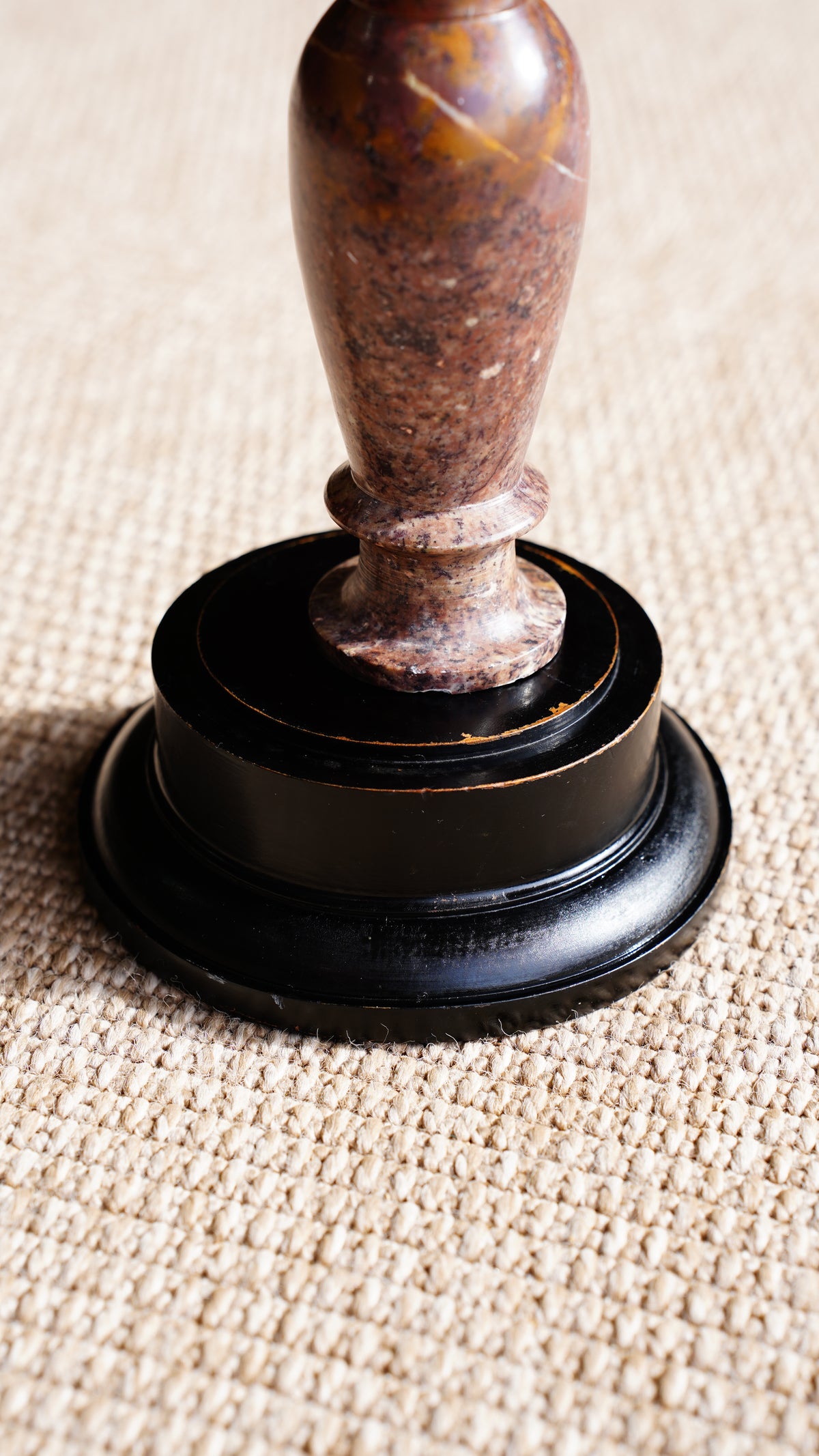 Antique Ebonized Cloche Stand or Riser
