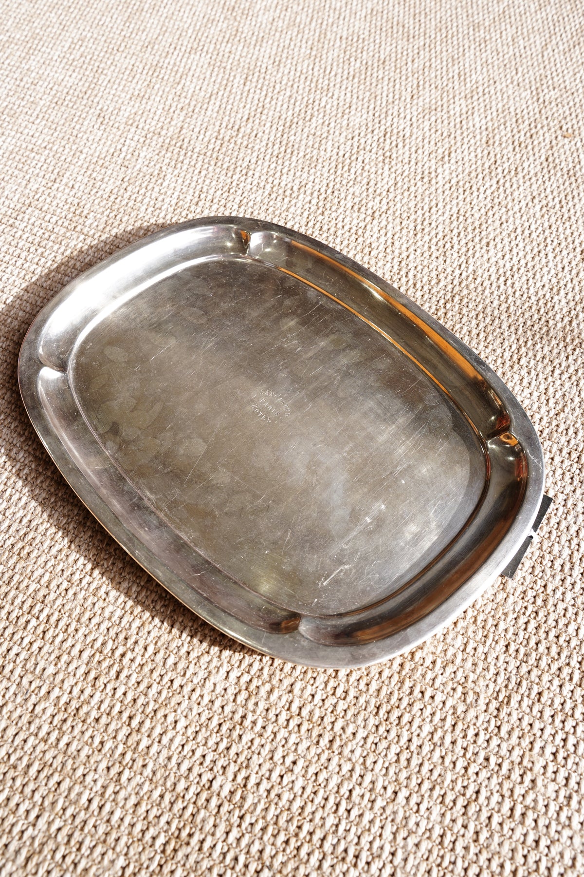 Vintage Christofle Silverplate Tray - Lancaster Paris Hotel