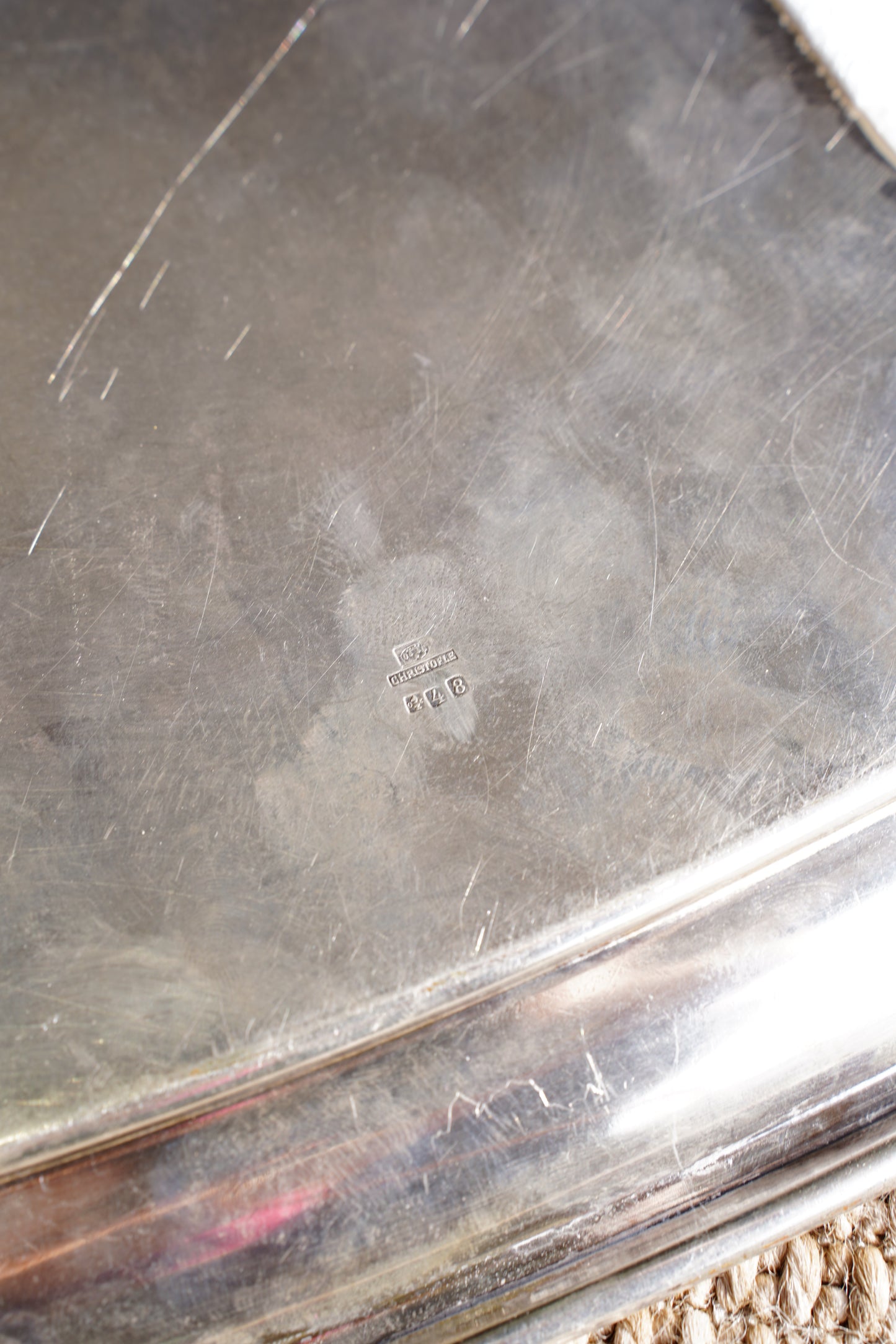 Vintage Christofle Silverplate Tray - Lancaster Paris Hotel