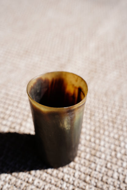 Antique English Horn Tumbler, Ca. 1890