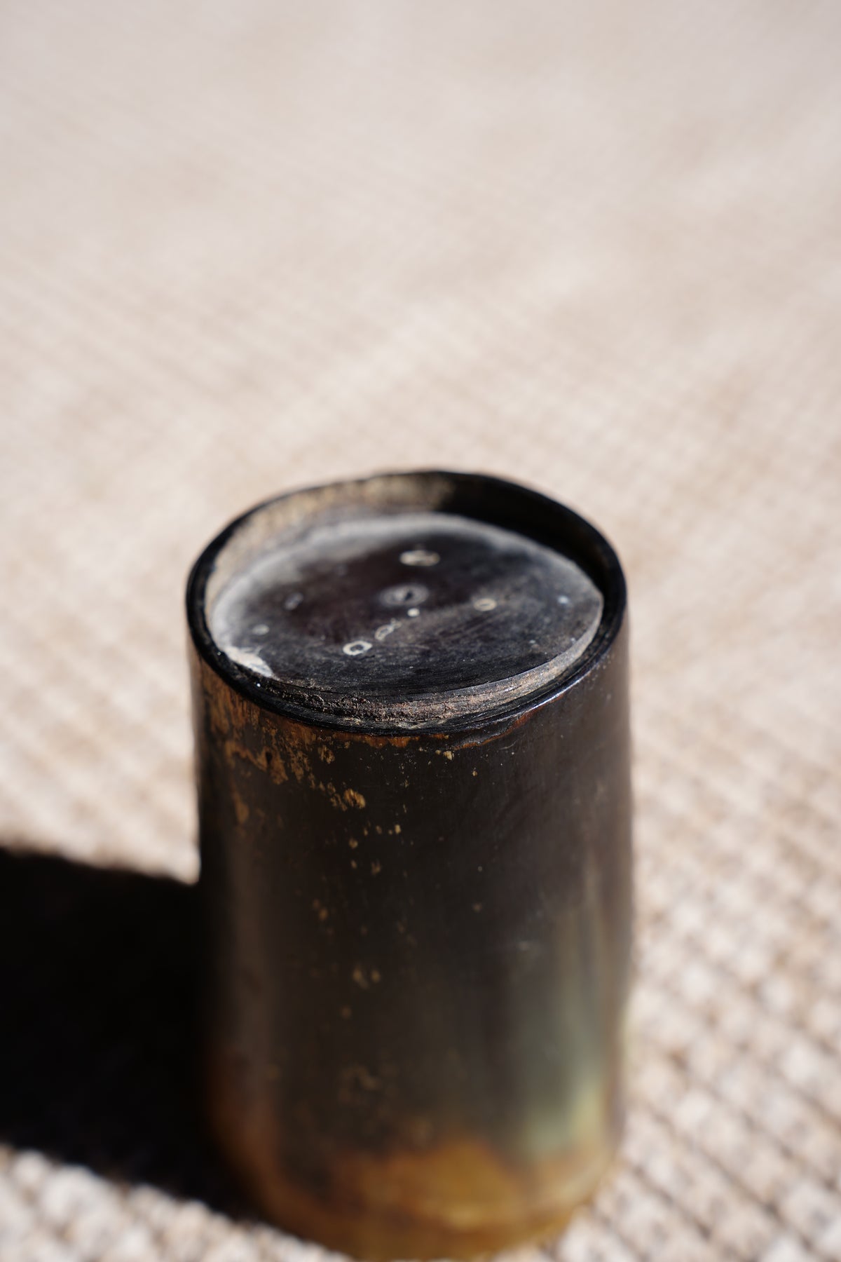 Antique English Horn Tumbler, Ca. 1890