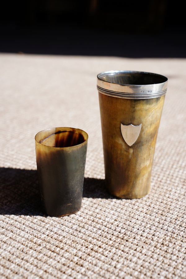 Antique English Horn Tumbler, Ca. 1890 secondary view