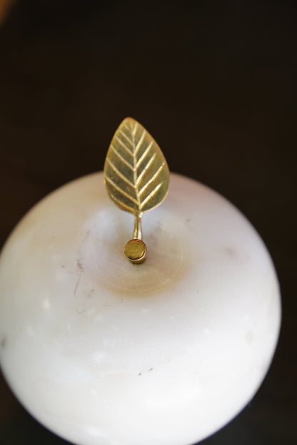 Vintage Marble Apple Paperweight