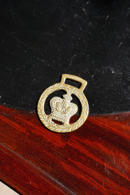 Vintage English Brass Medallion
