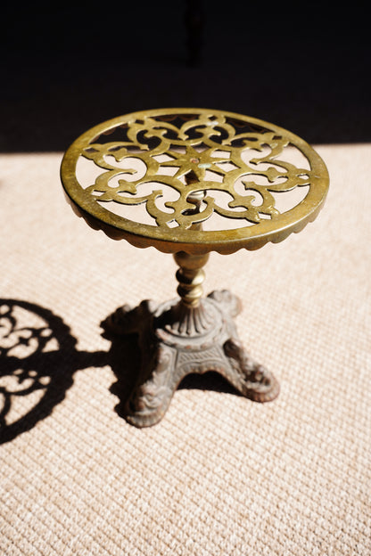 Antique Victorian Style Brass Plant Stand