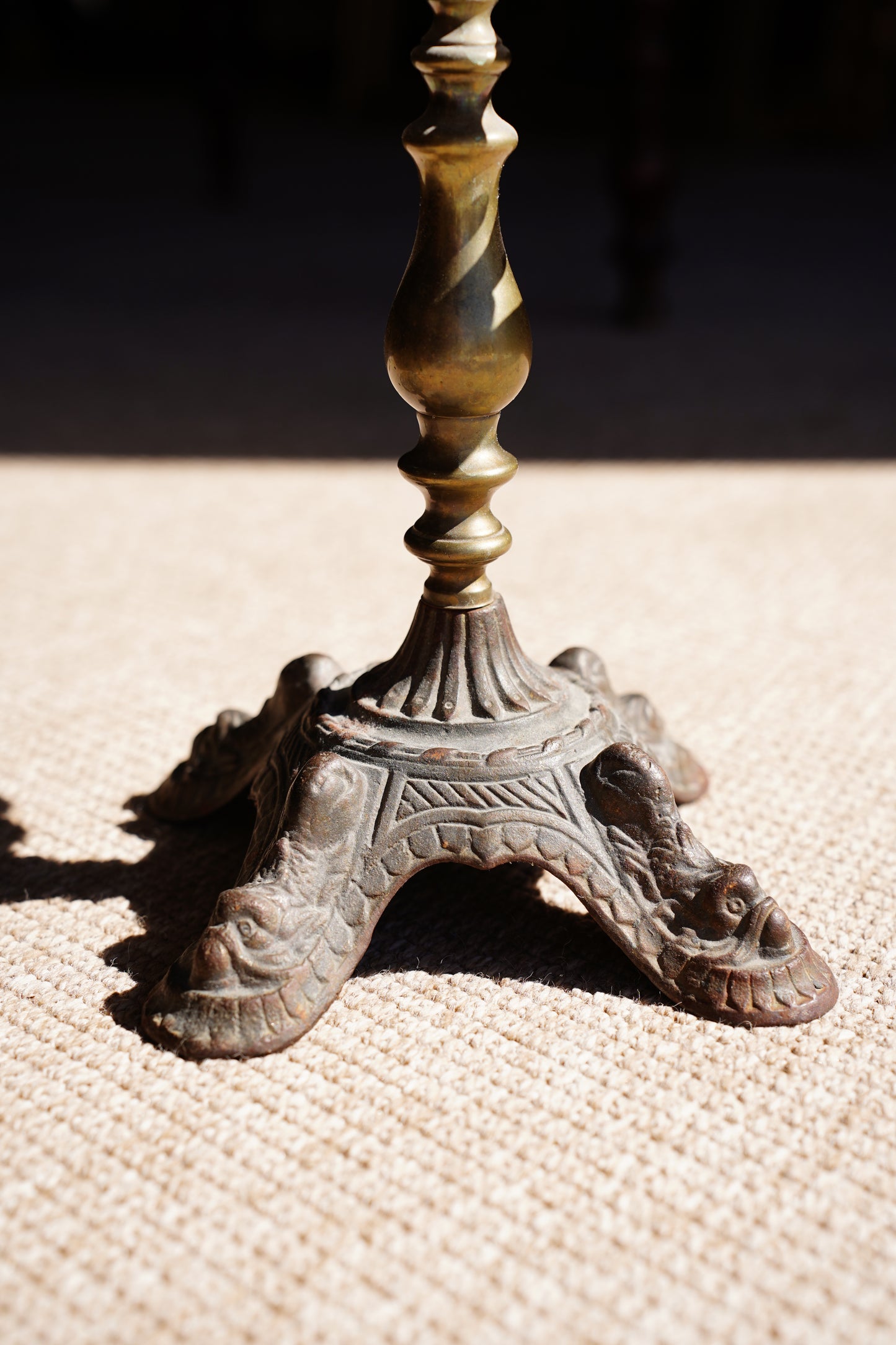 Antique Victorian Style Brass Plant Stand