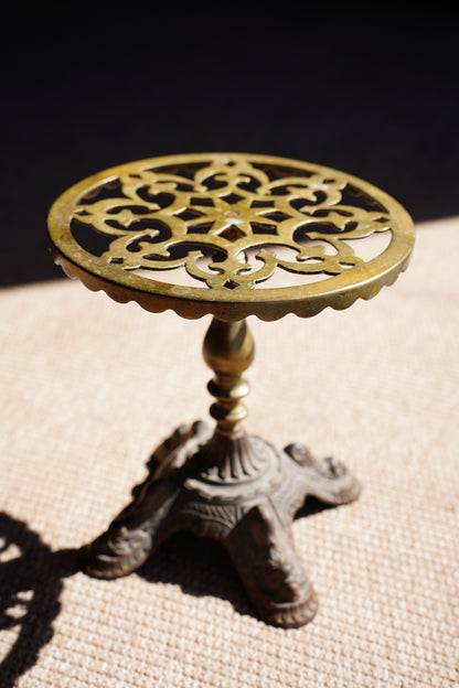 Antique Victorian Style Brass Plant Stand