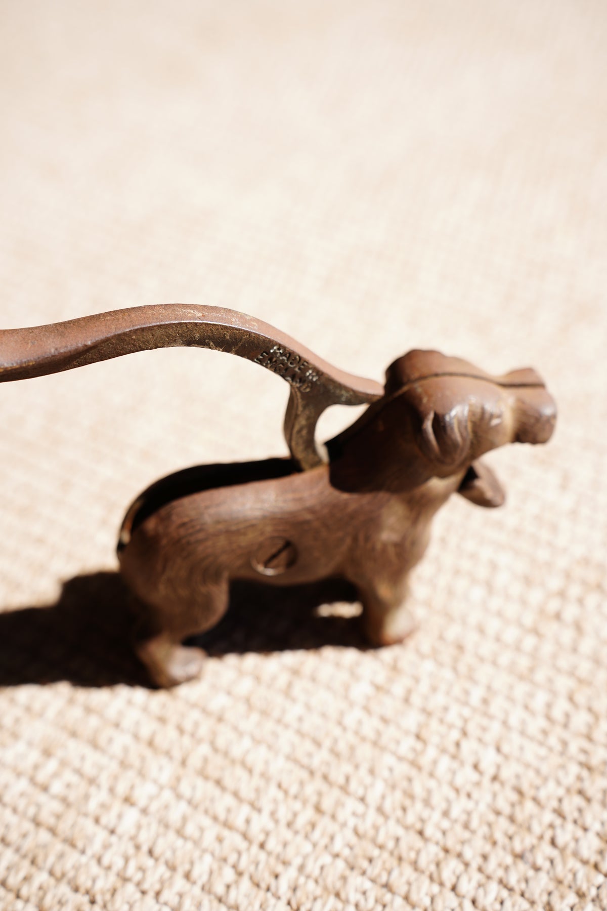 Vintage Cast Iron Dog Nutcracker, St Bernard