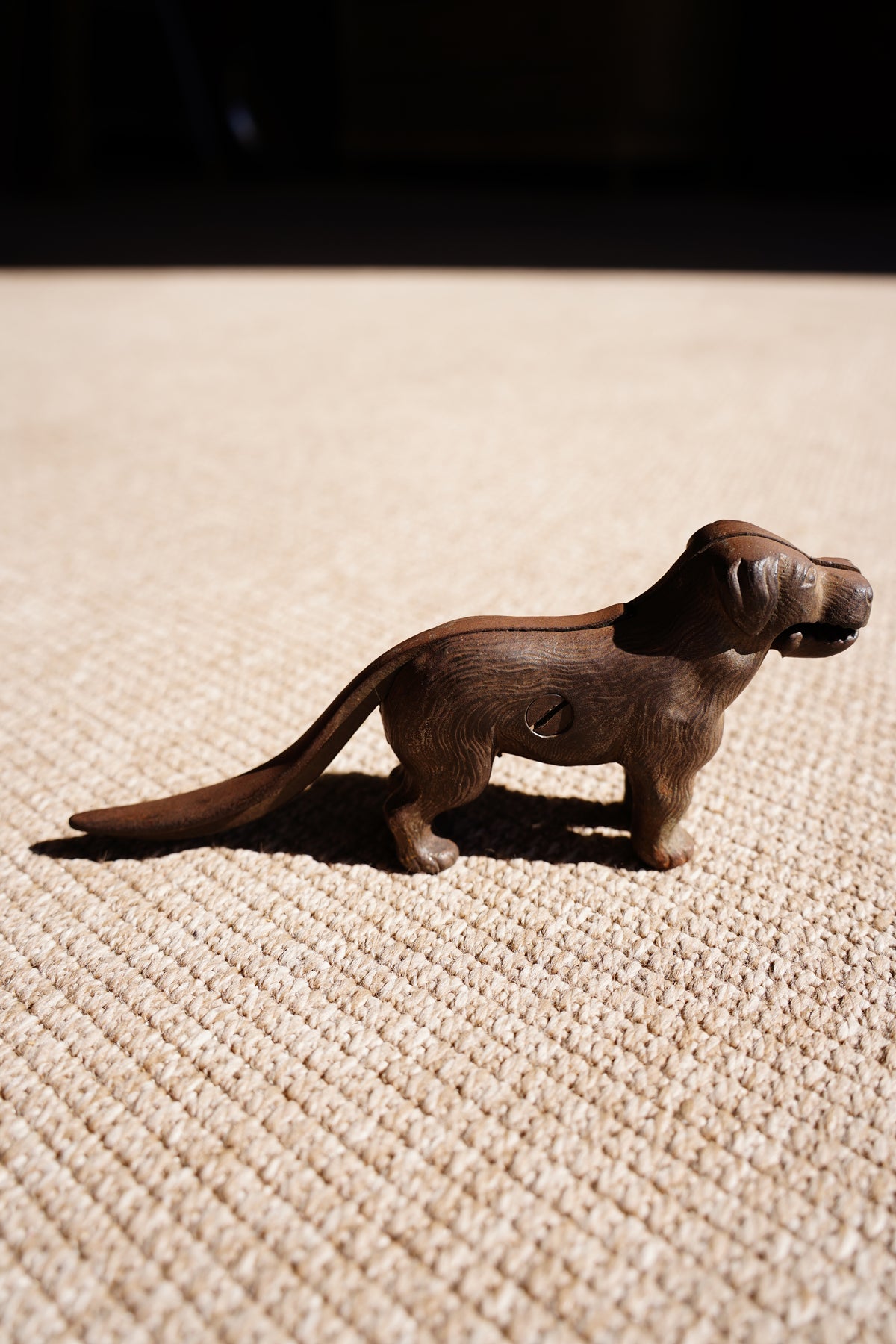 Vintage Cast Iron Dog Nutcracker, St Bernard