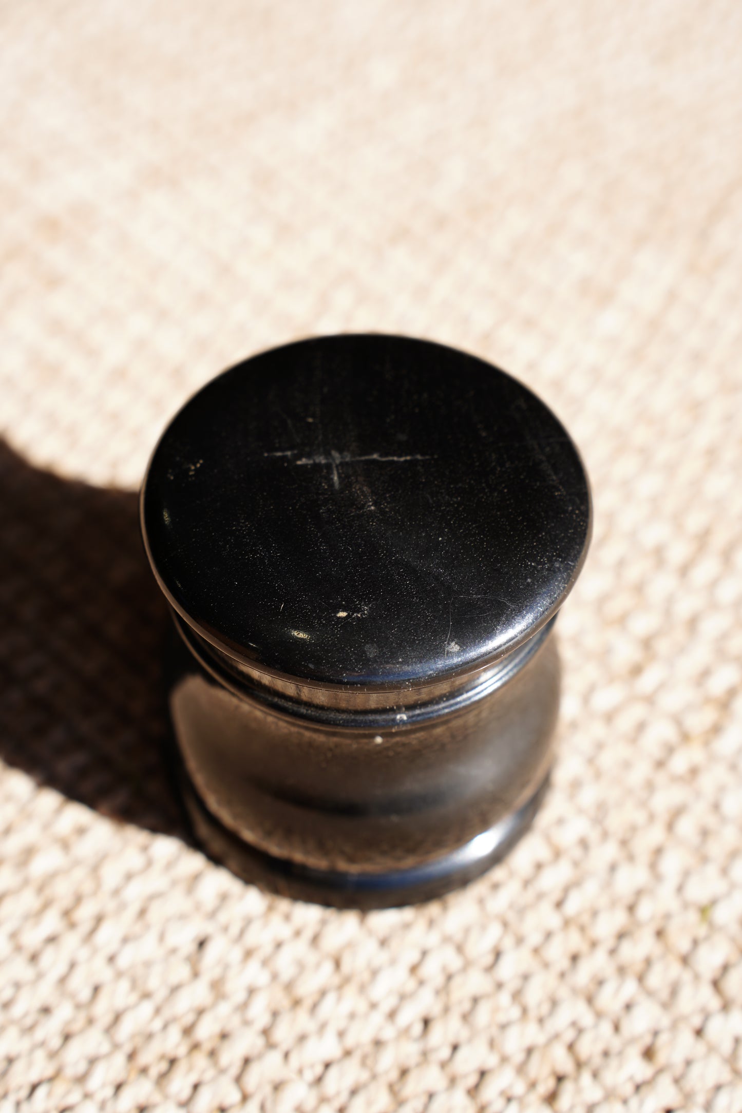 Antique English Ebony Trinket Box