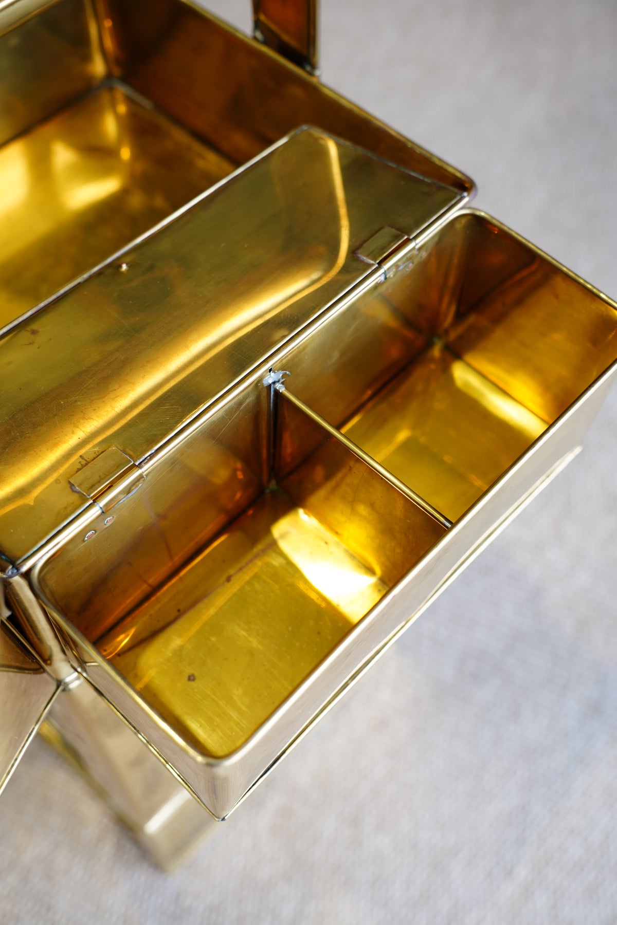 Vintage Brass Display Caddy, S'mores & Party Piece