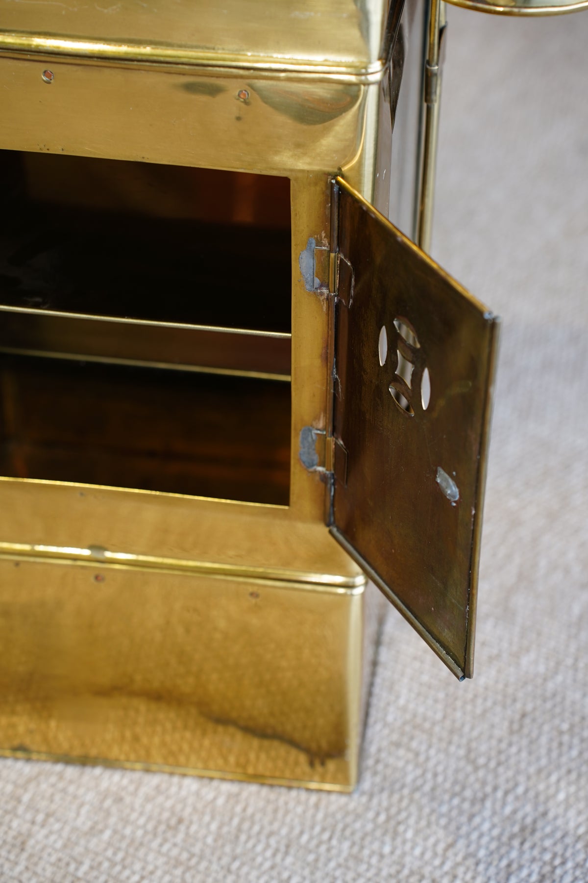 Vintage Brass Display Caddy, S'mores & Party Piece
