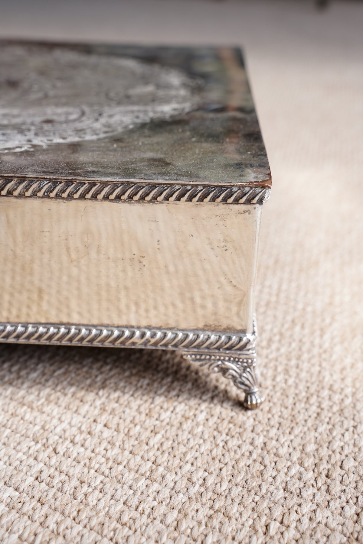 Vintage English Silver Plate Riser or Cake Stand