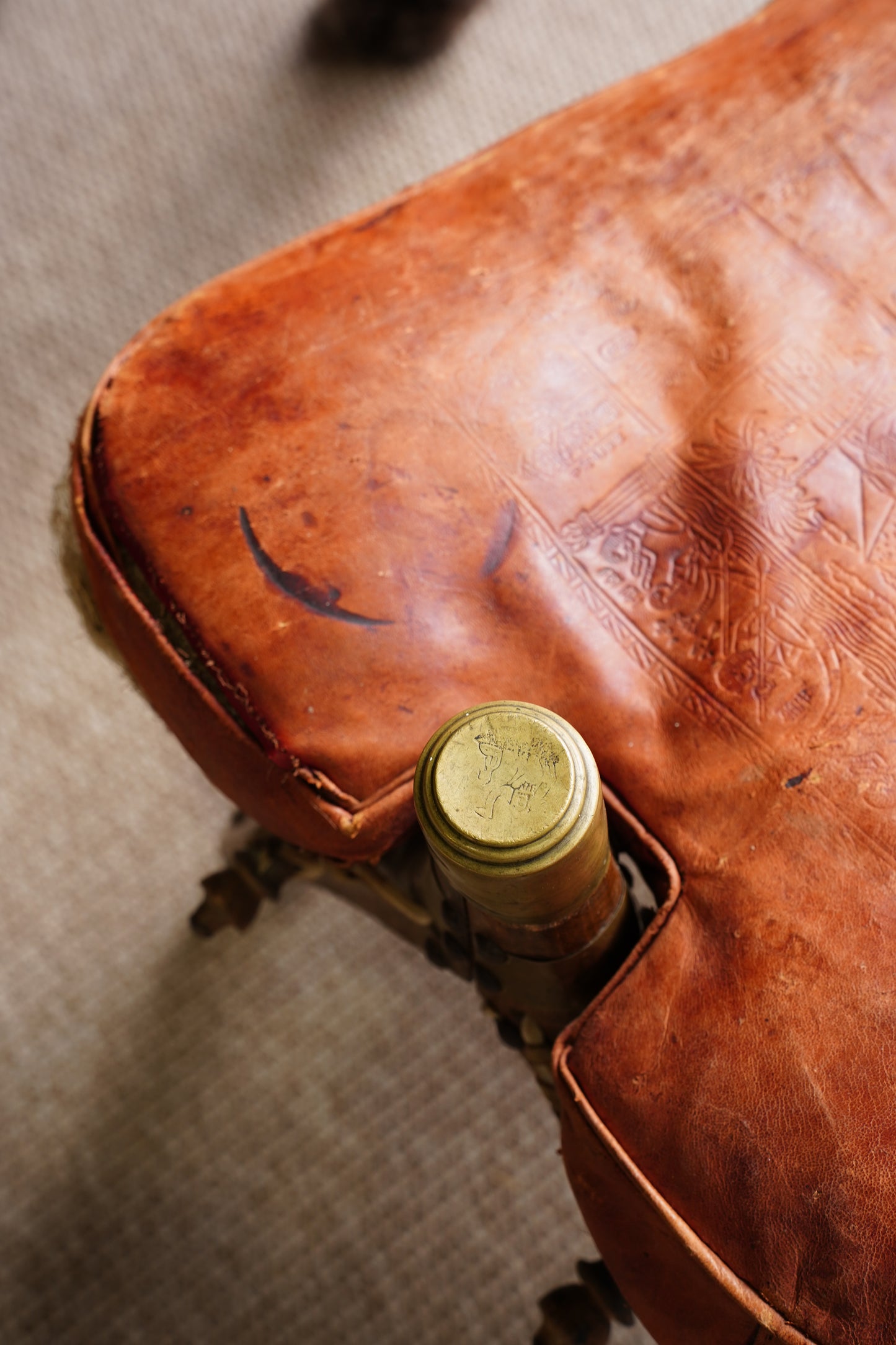 Vintage Camel Saddle Stool *AS-IS*