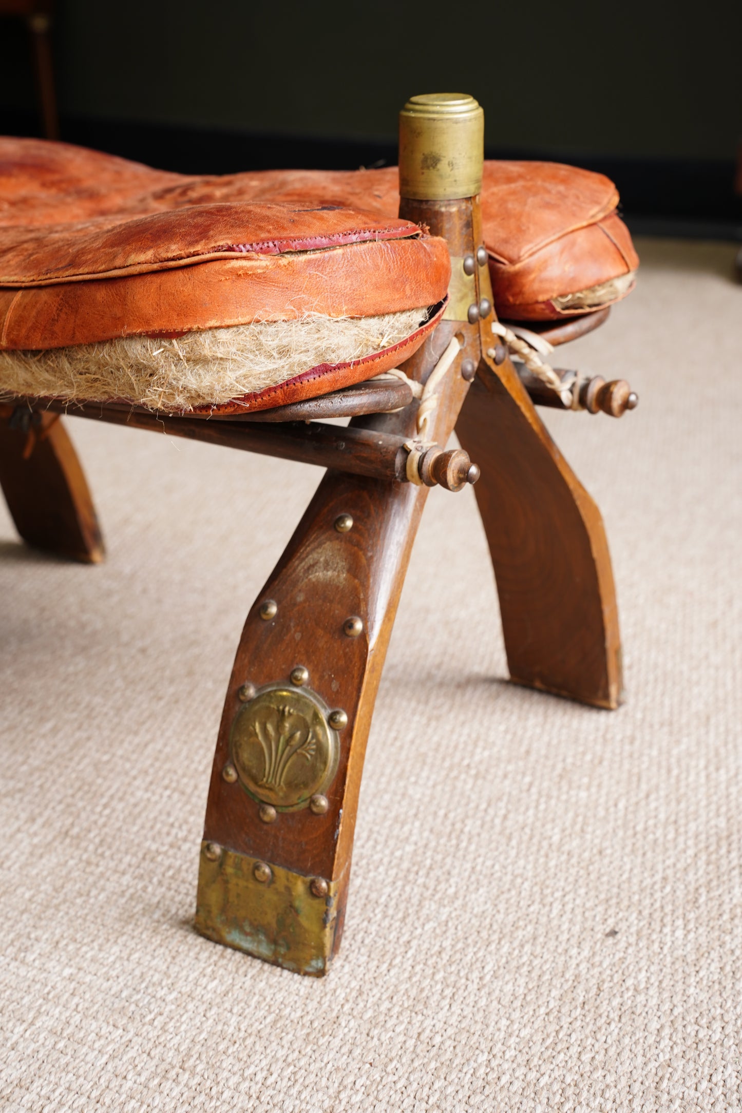 Vintage Camel Saddle Stool *AS-IS*