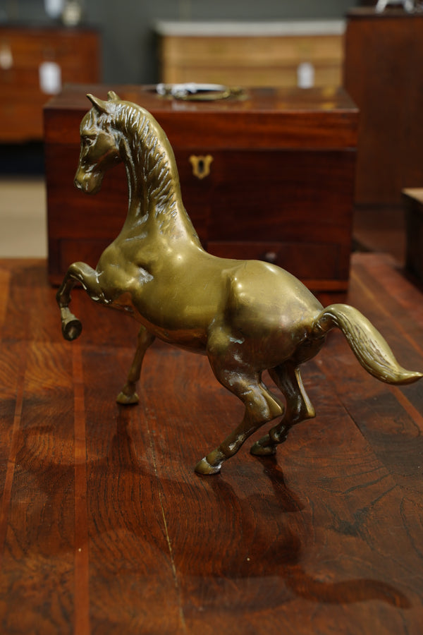 Vintage Brass Horse Statue secondary view
