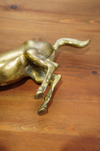 Vintage Brass Horse Statue