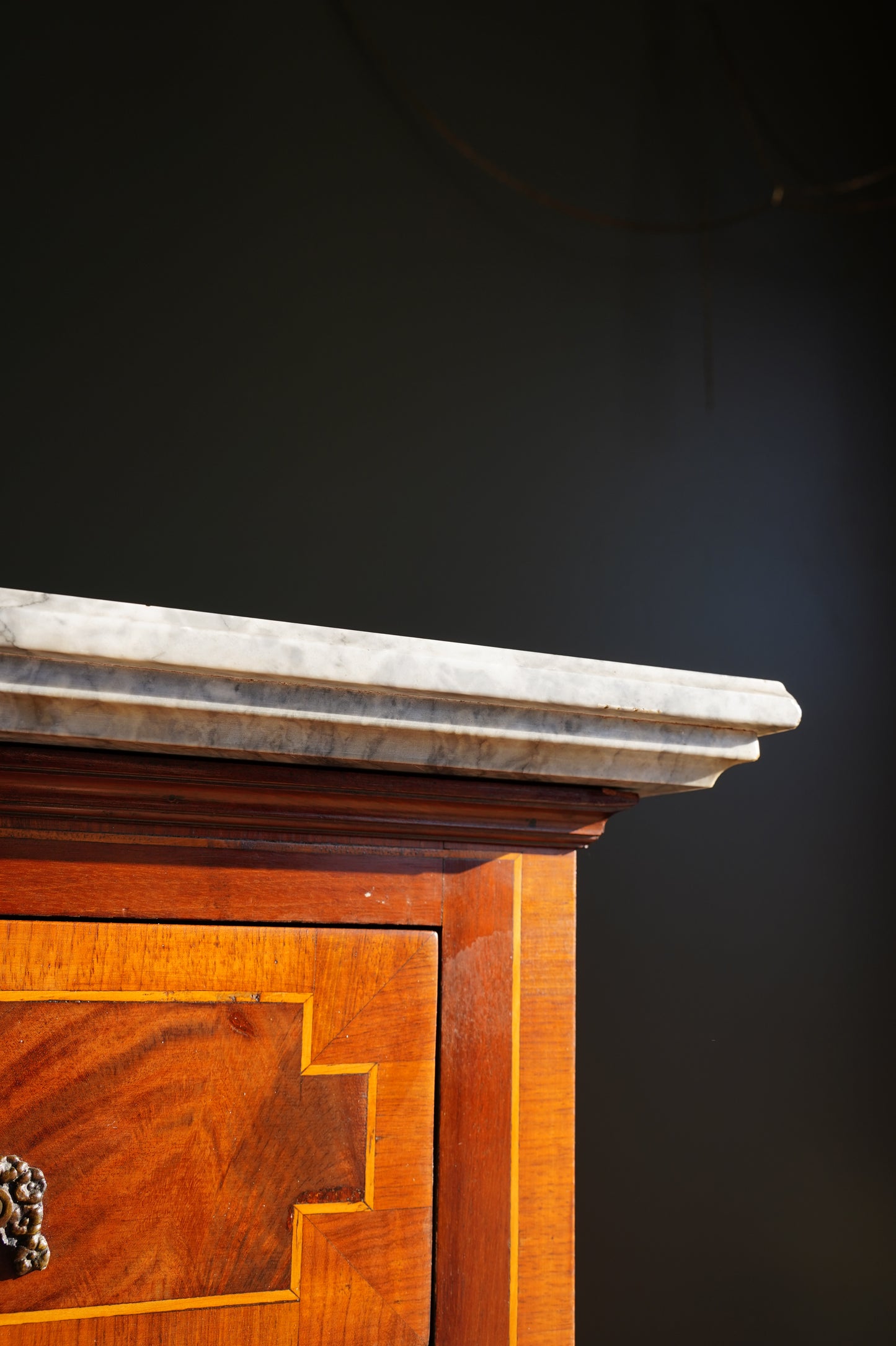 Antique French Neoclassical Louis XVI Marquetry Commode