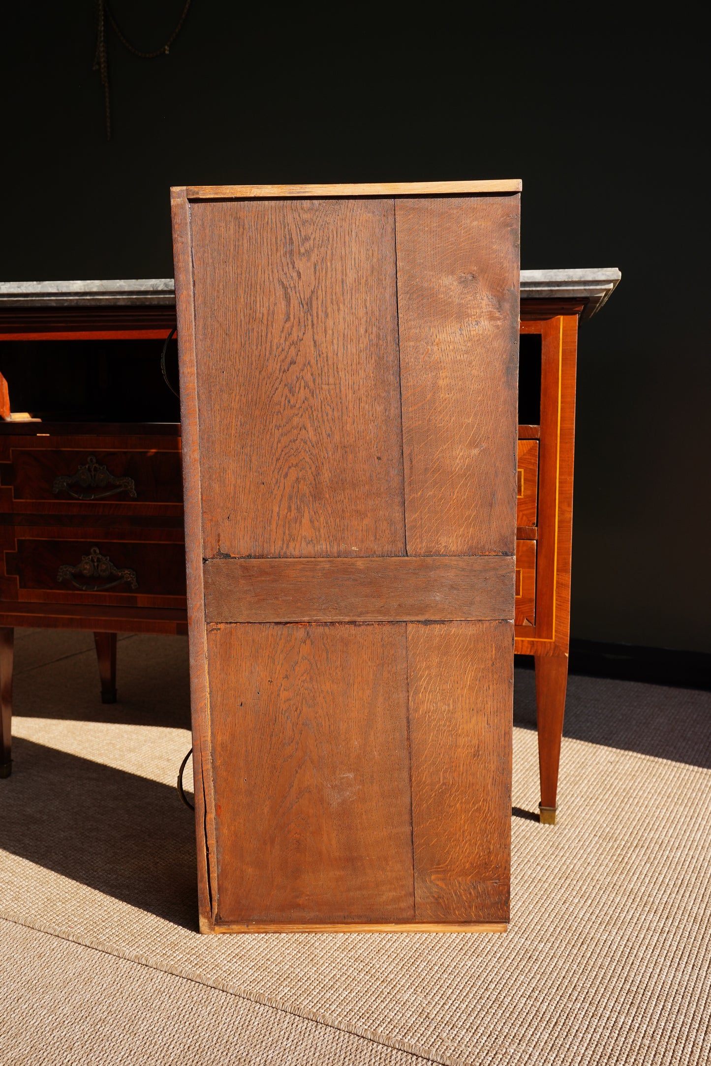 Antique French Neoclassical Louis XVI Marquetry Commode