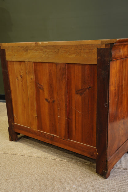 Antique Louis Philippe Walnut Commode with Marble Top