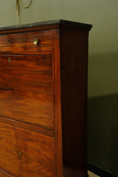 Antique French Mahogany Secretaire Desk, Circa 1820