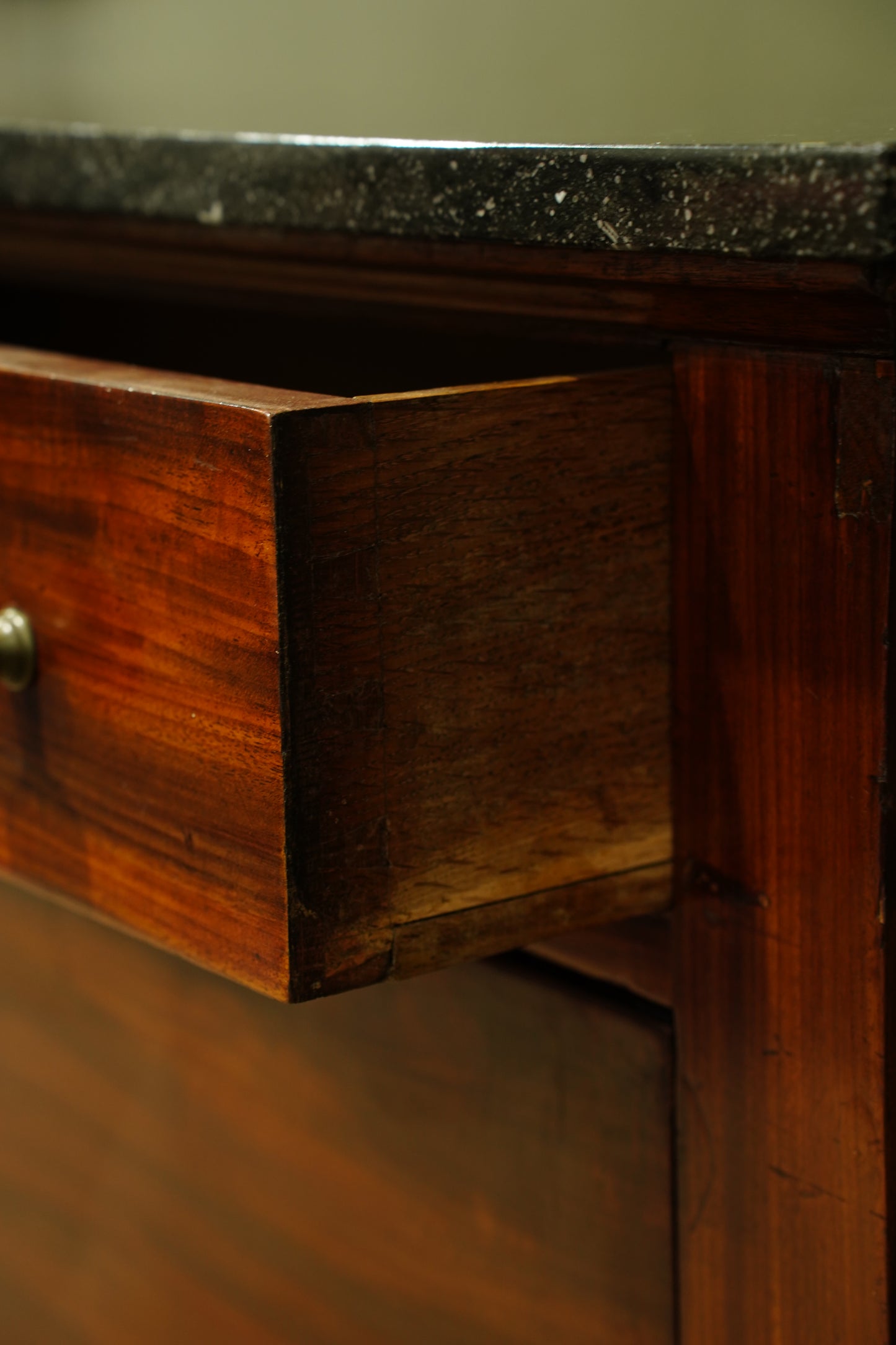 Antique French Mahogany Secretaire Desk, Circa 1820