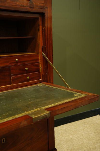 Antique French Mahogany Secretaire Desk, Circa 1820