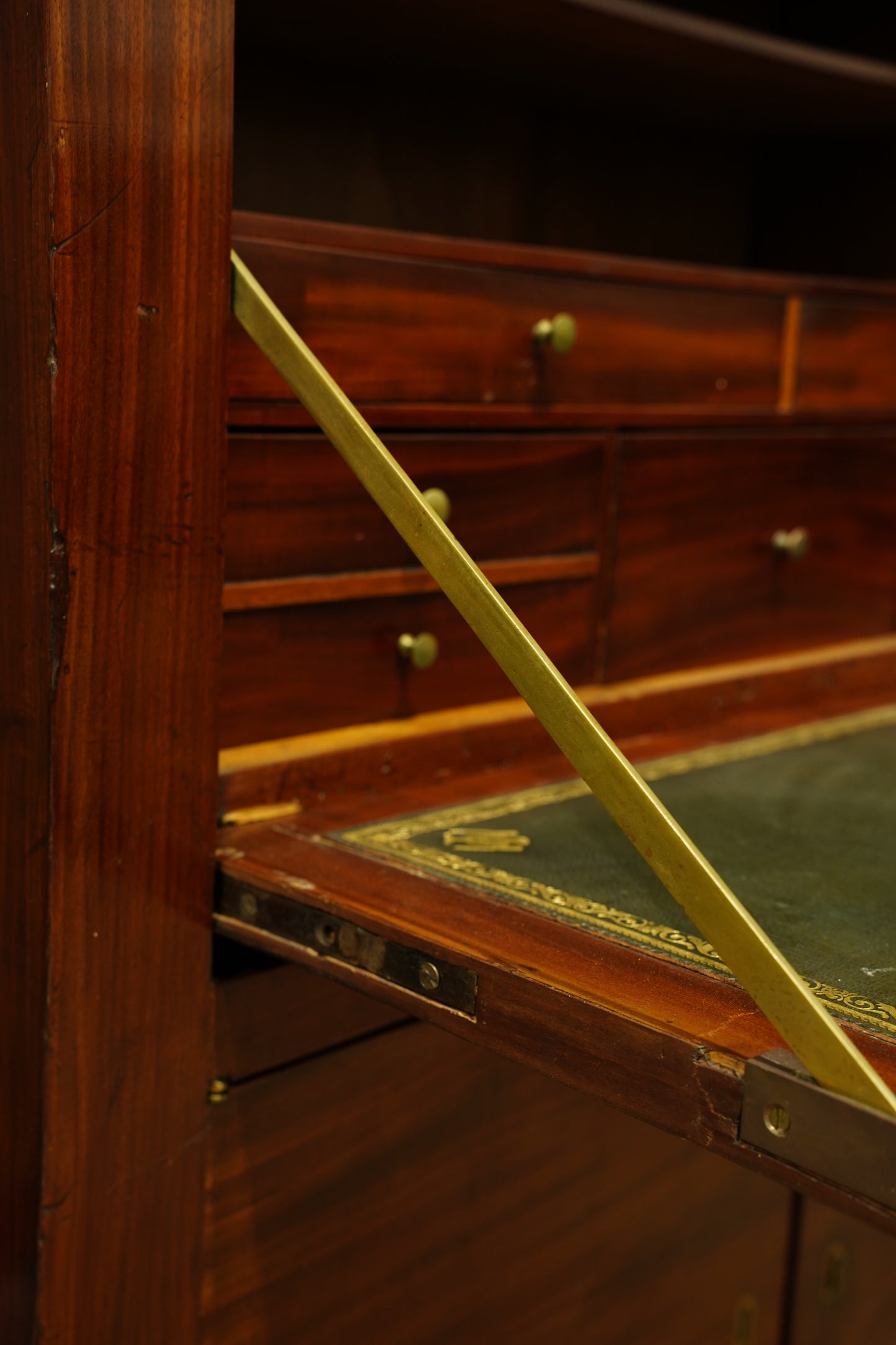 Antique French Mahogany Secretaire Desk, Circa 1820