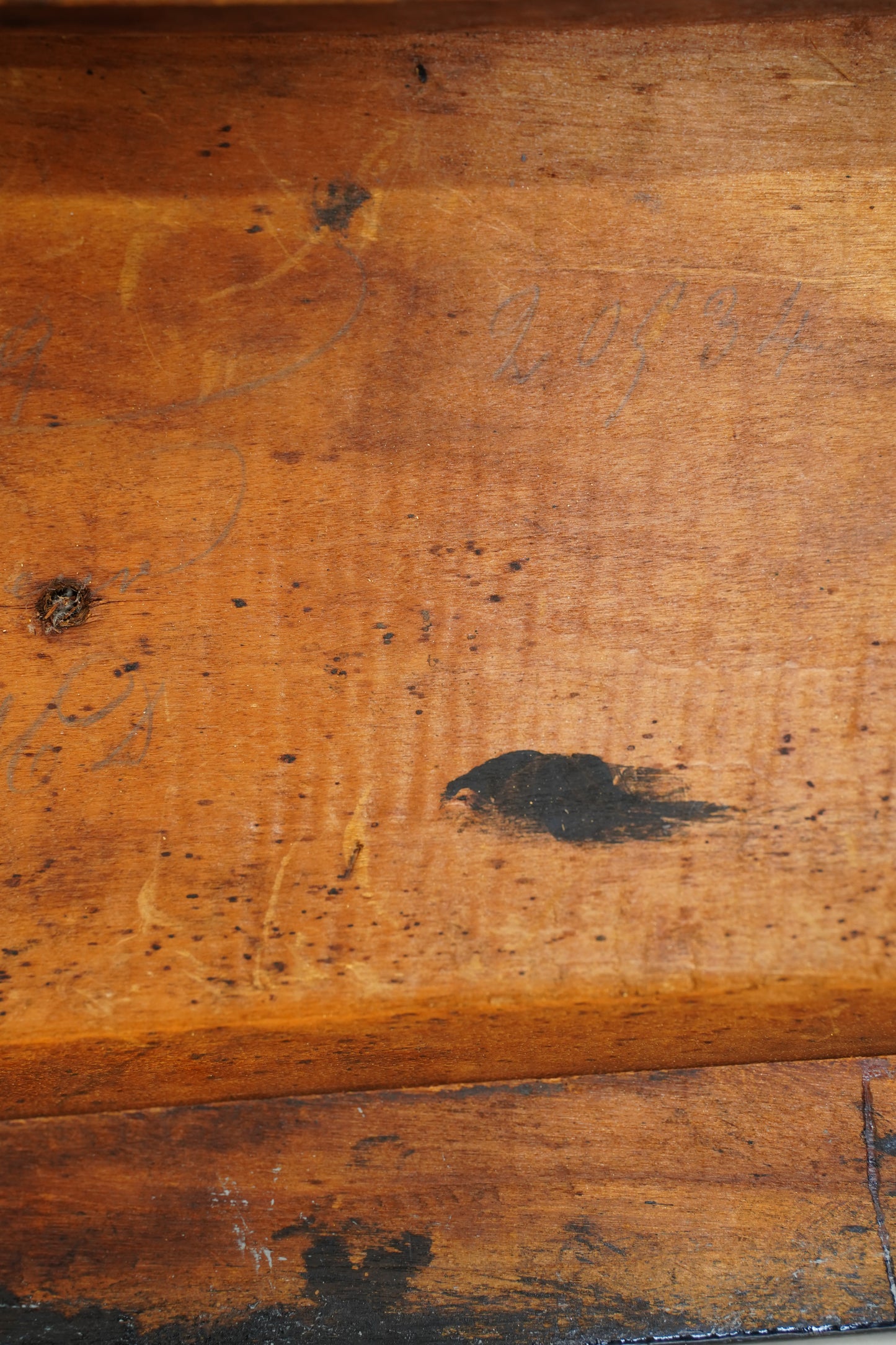 Antique Ebonized Oval Plinth Display Stand Base