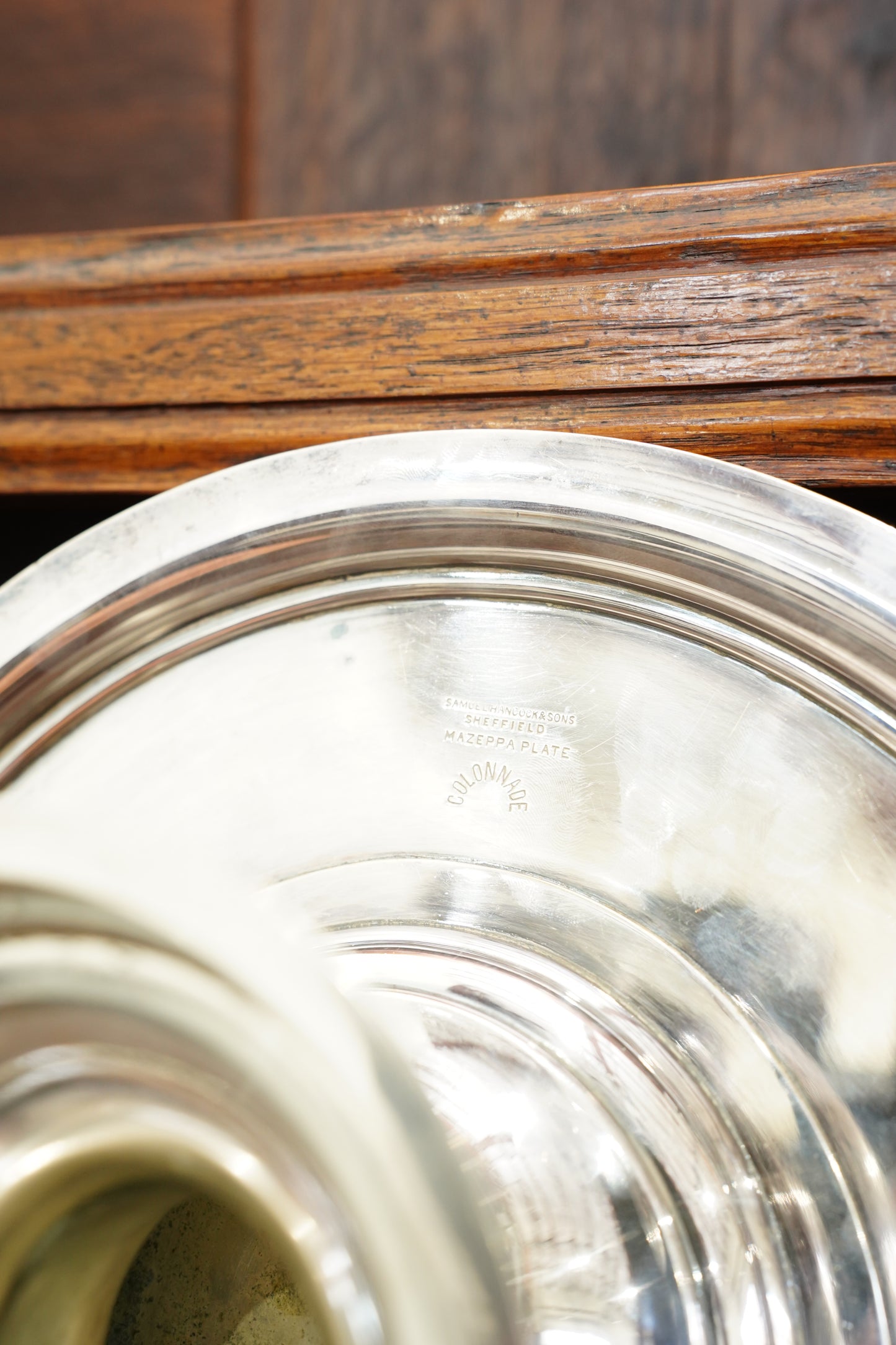 Vintage Sheffield Silverplate Footed Cake Stand