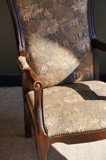 Antique Louis Philippe Style Tapestry Armchair